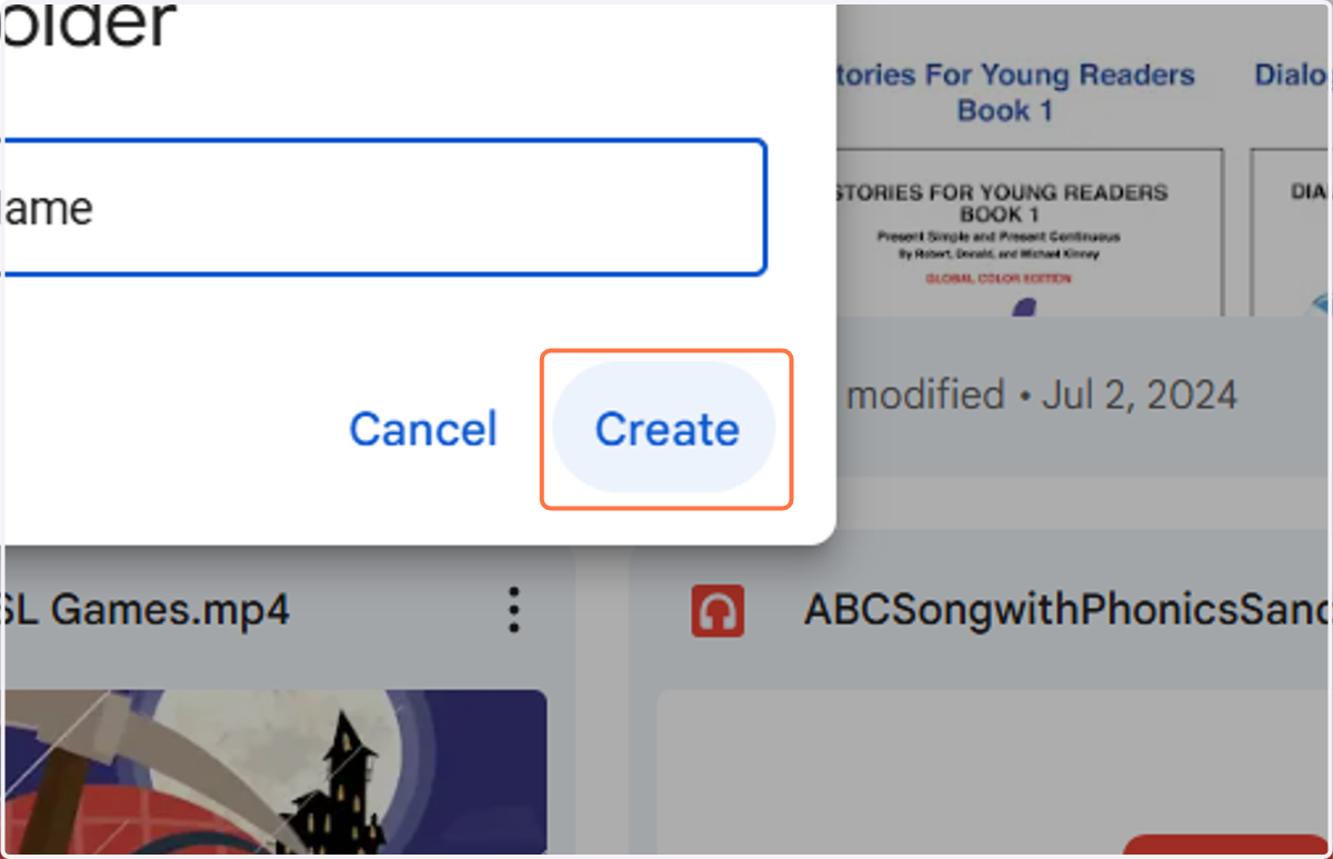 Click on Create