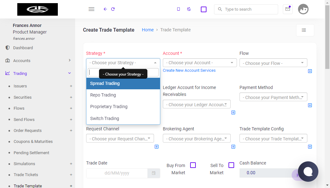 Click on - Choose your Strategy -