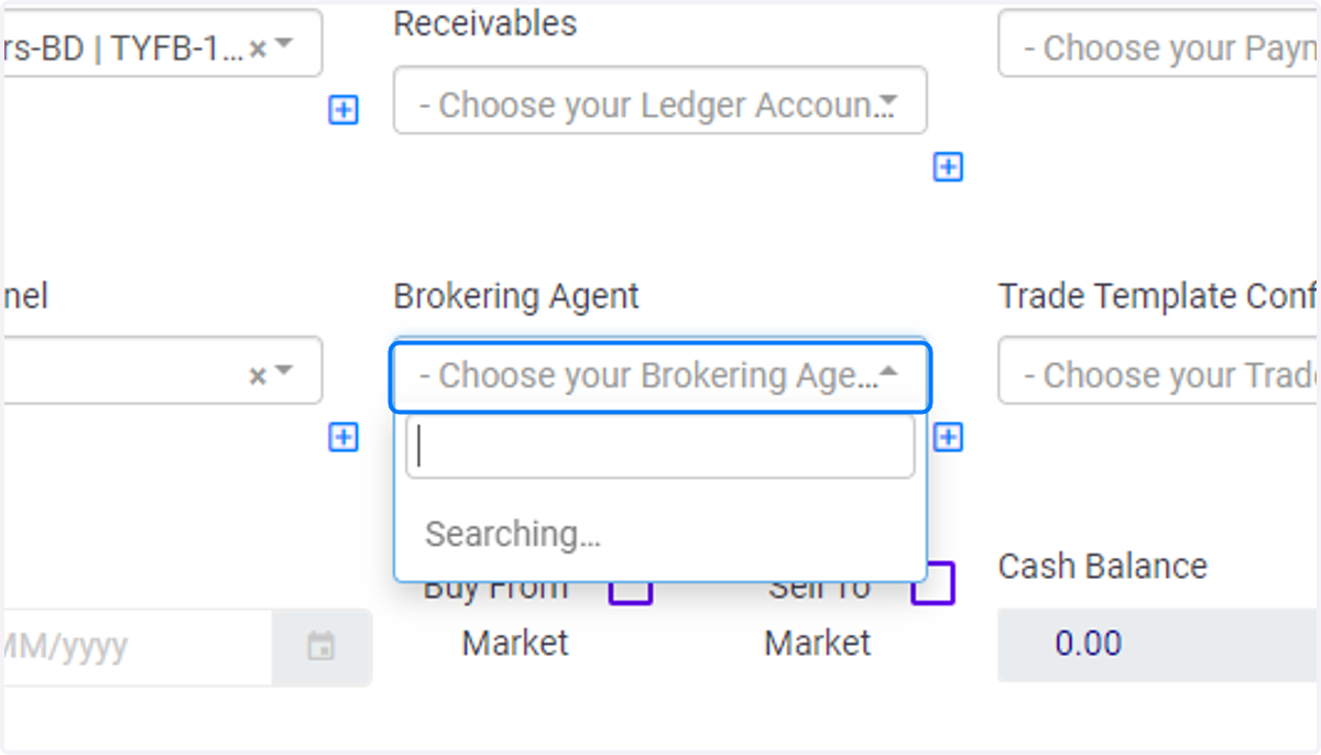 Click on - Choose your Brokering Agent -