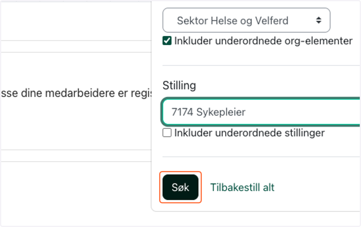 Klikk på Søk