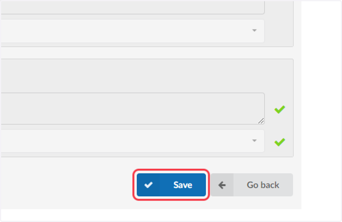 Click on Save