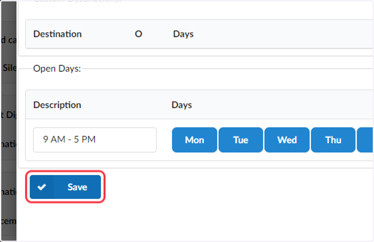 Click on Save