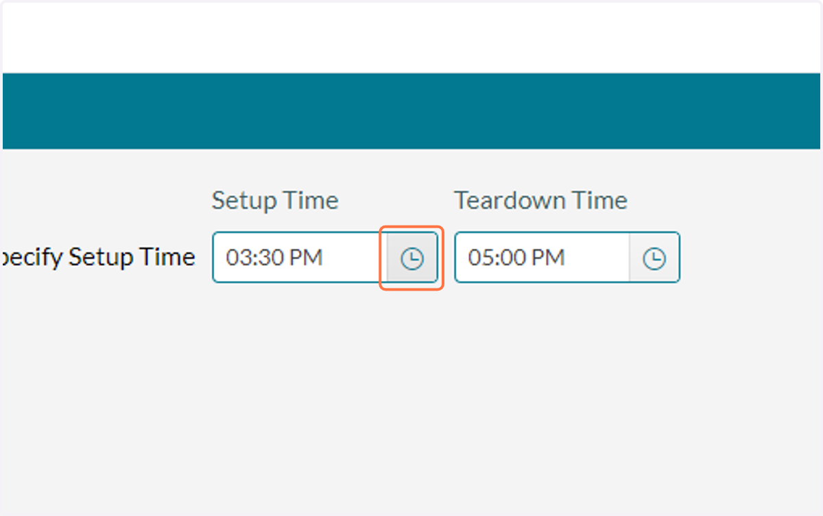 Click on Toggle time list