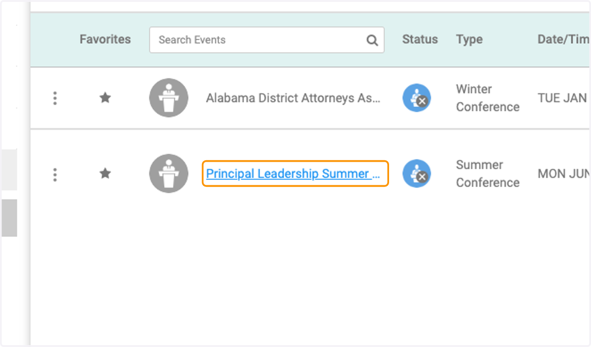 Click on Principal Leadership Summer Conference