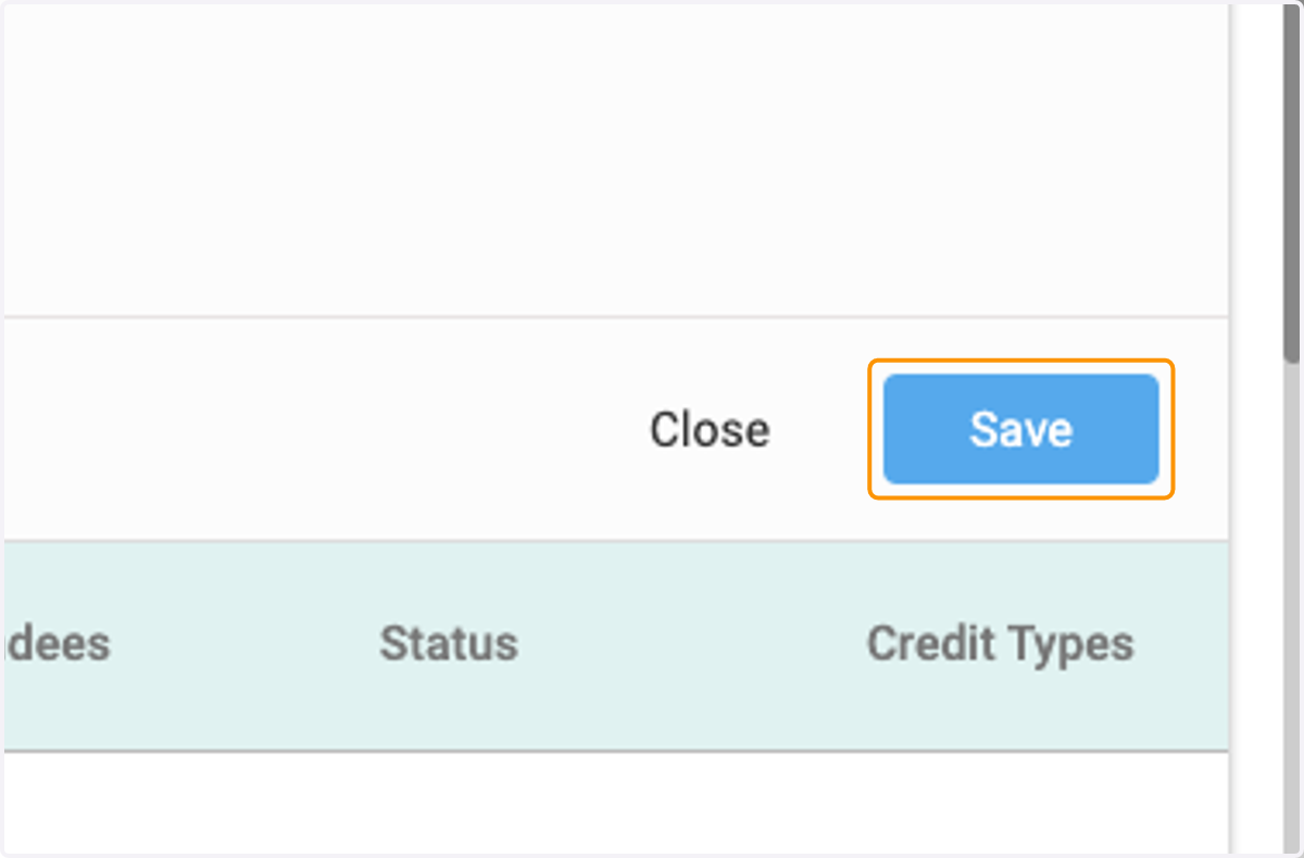 Click on Save