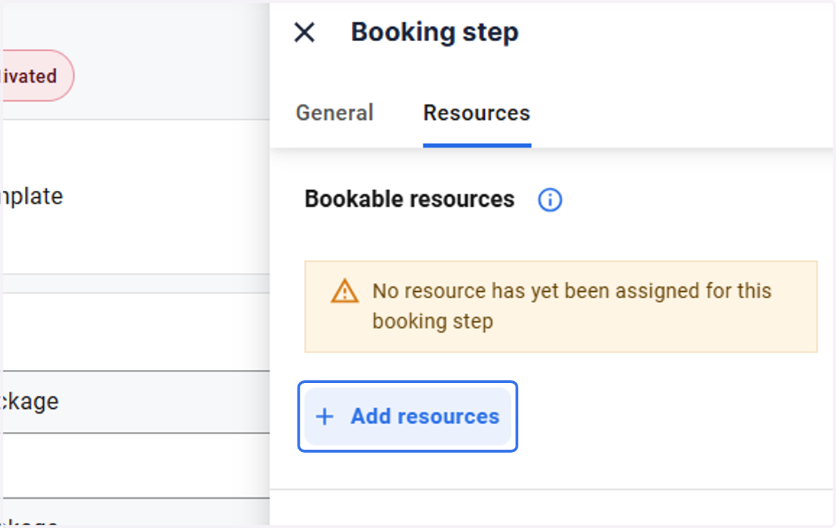Click on Add resources