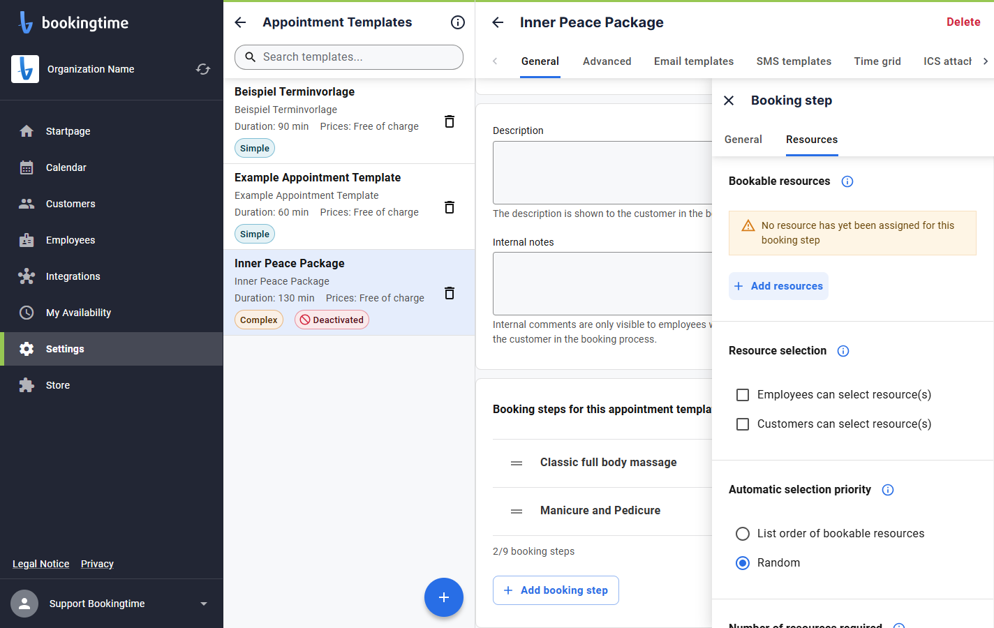 Click on Add resources