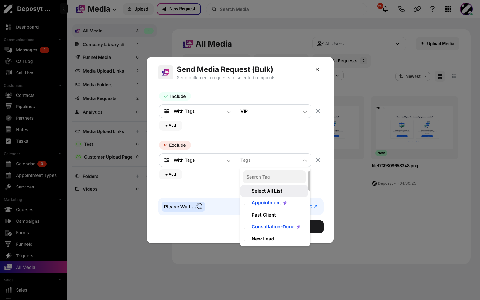 Step 7: The system will now select users based on the specifications you chose earlier. Then Click on next.