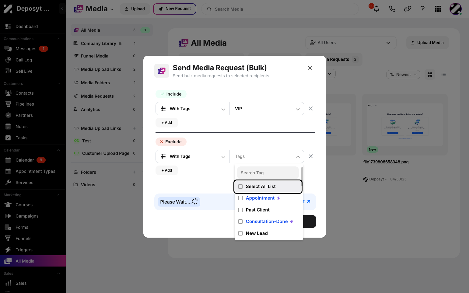 Step 7: The system will now select users based on the specifications you chose earlier. Then Click on next.