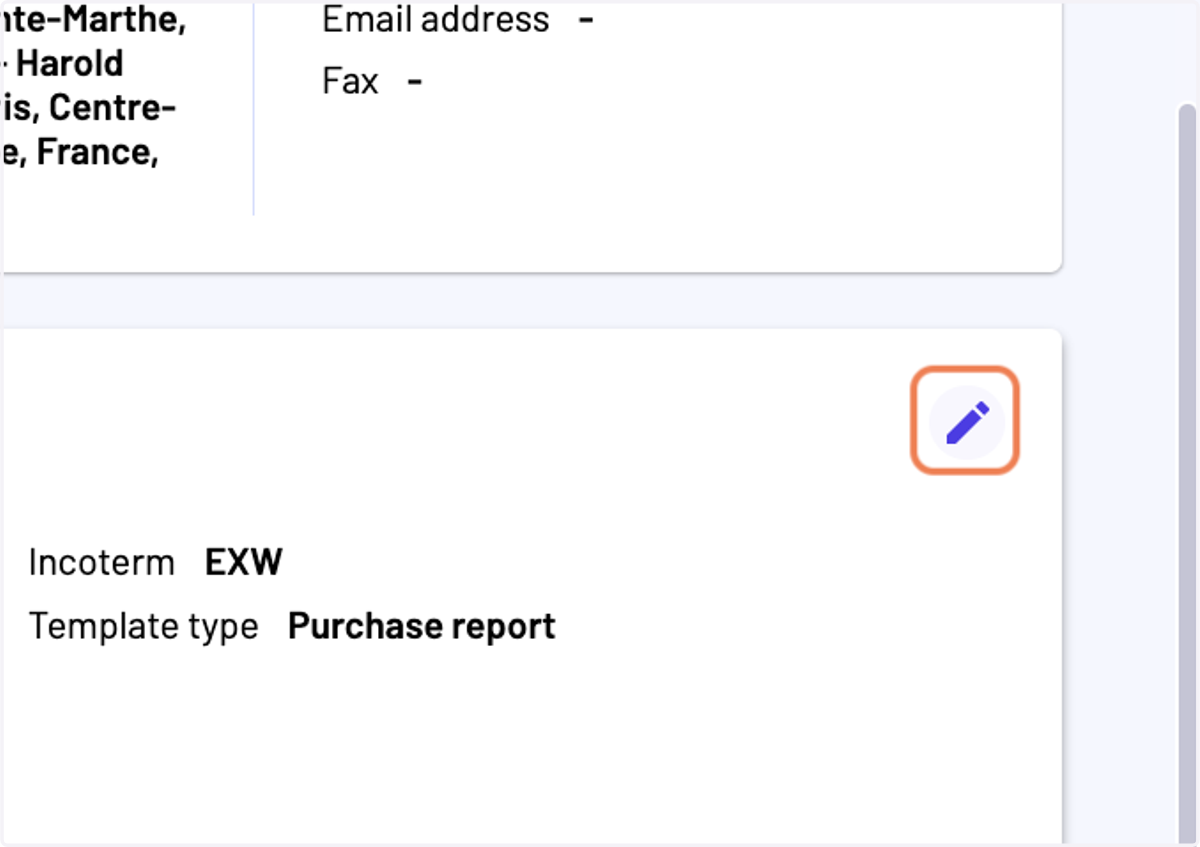You can check the report details and make changes