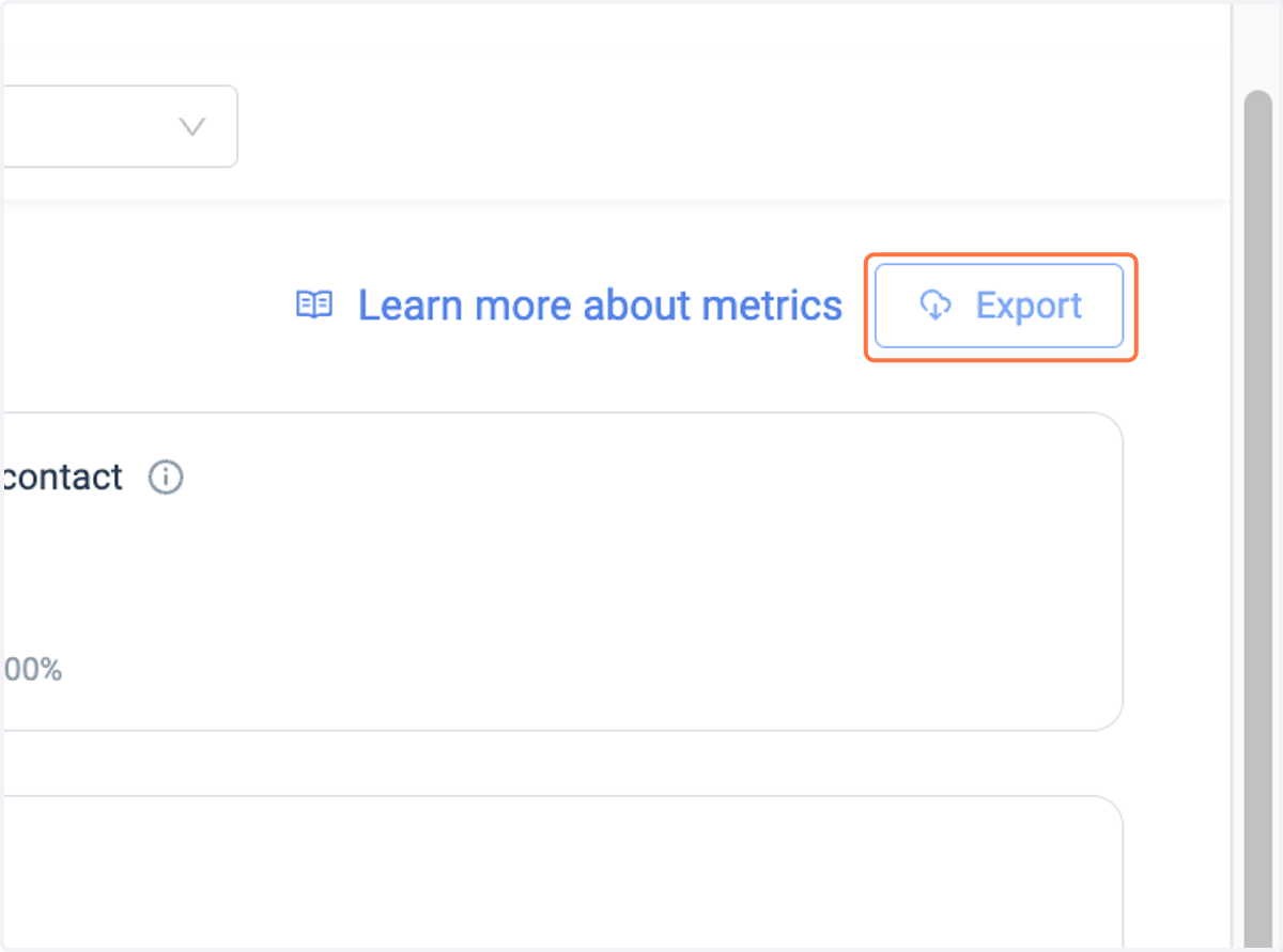 Click on Export