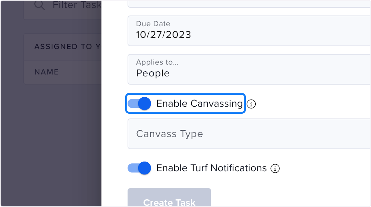 Check Enable Canvassing