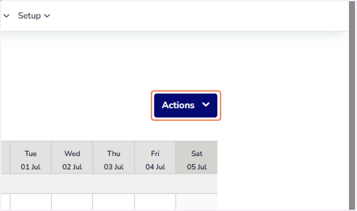 Click on Actions