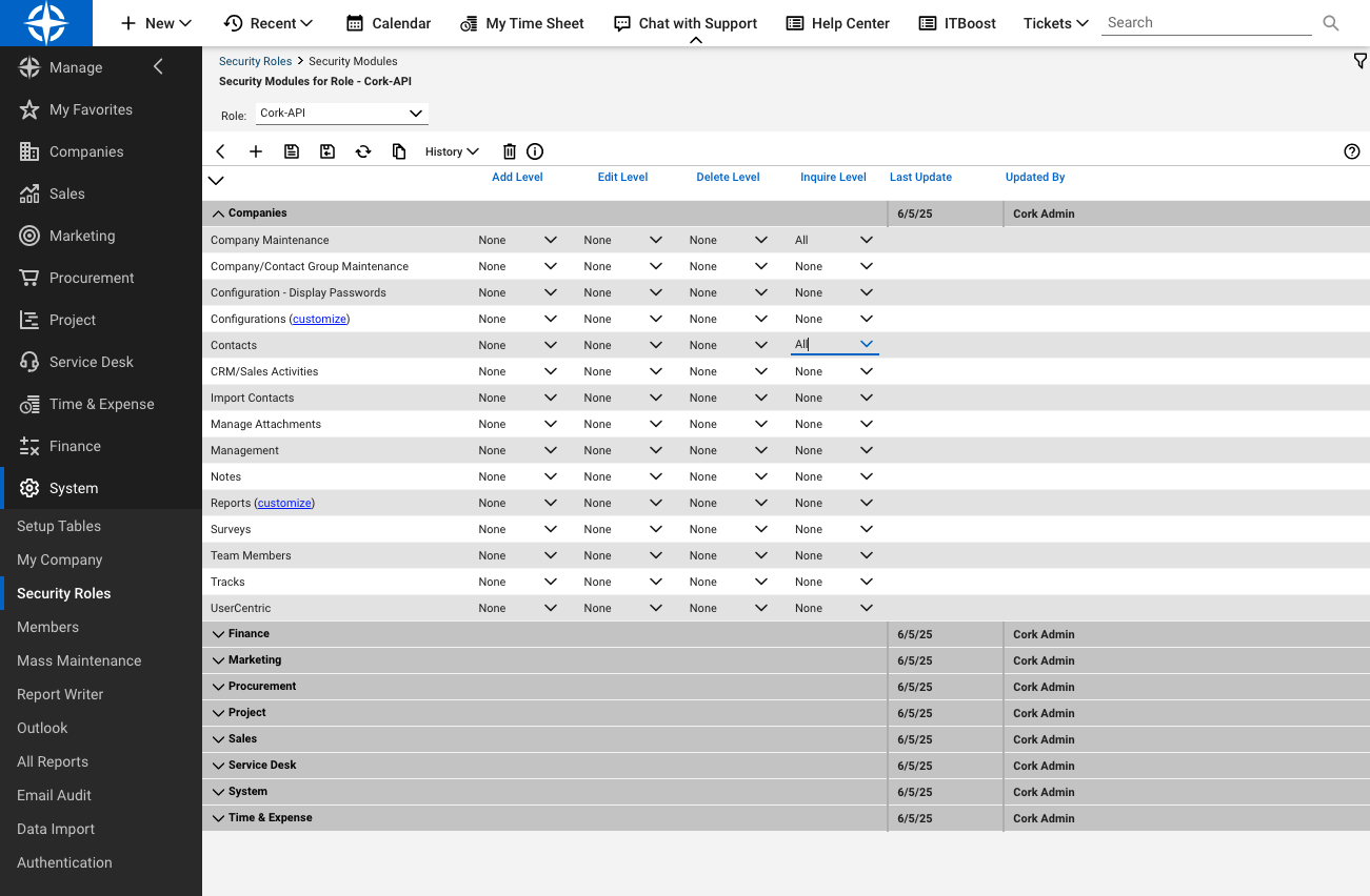 Click on Service Desk