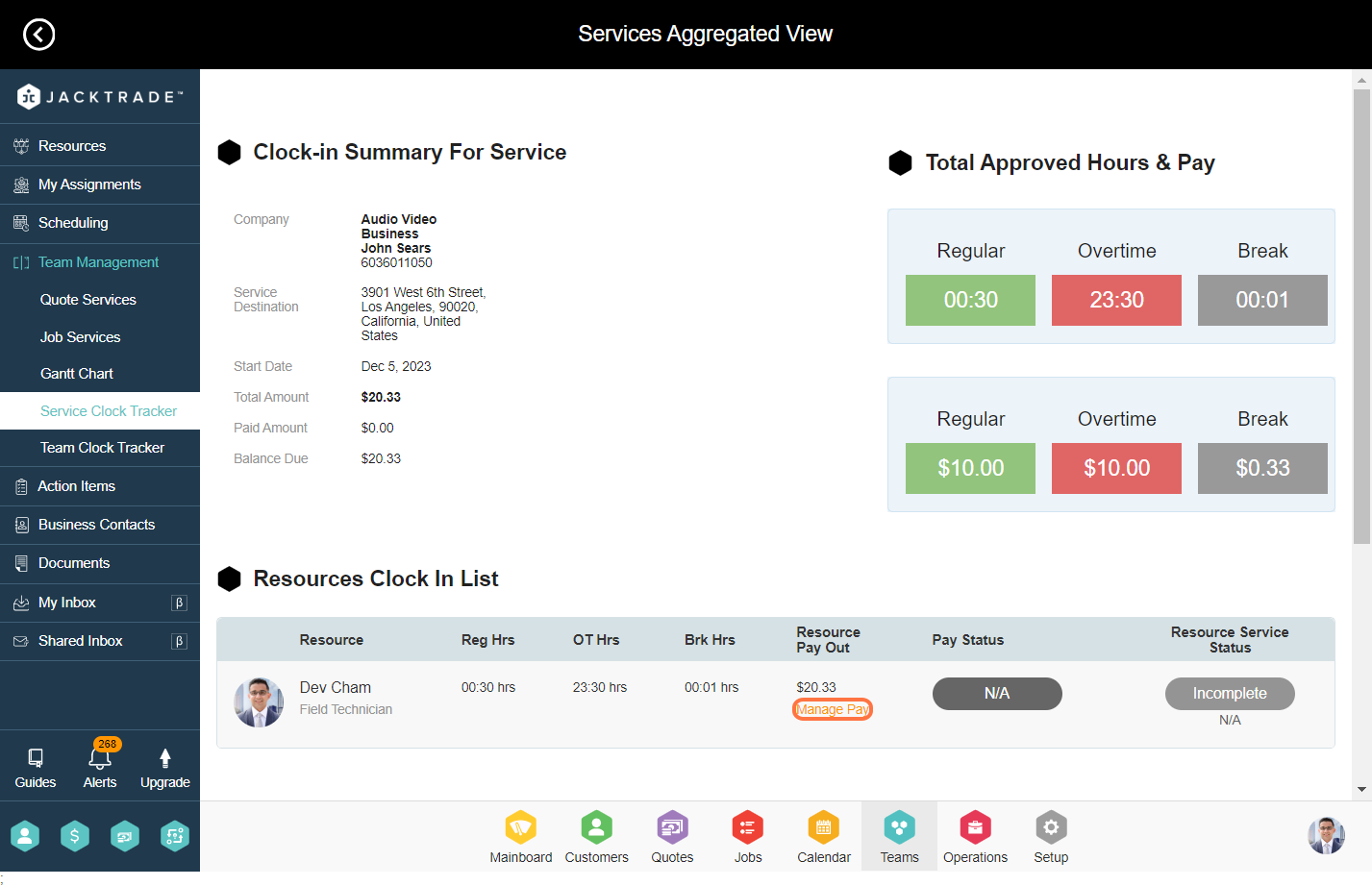 Click on Manage Pay