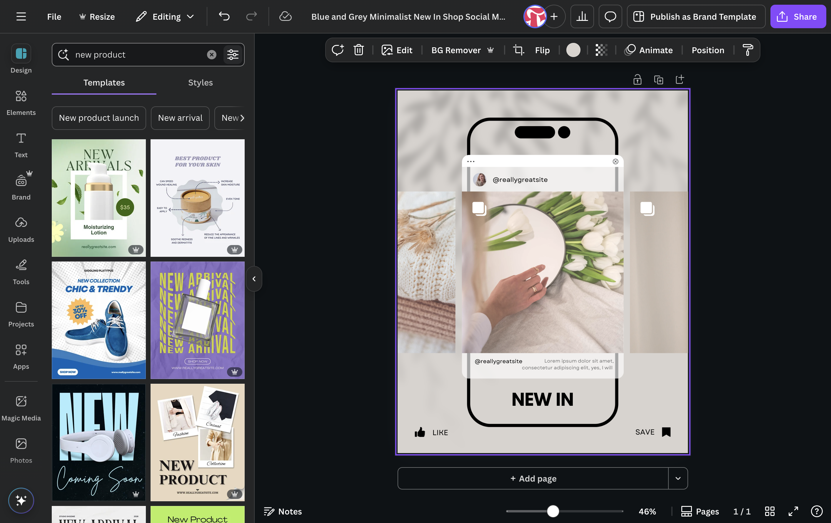 Click on Show filters
