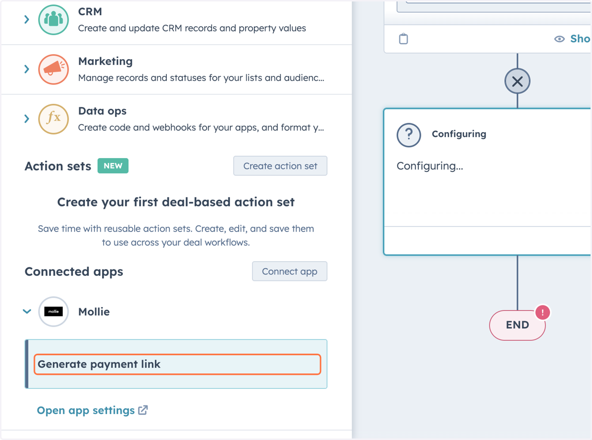 Click on Generate payment link