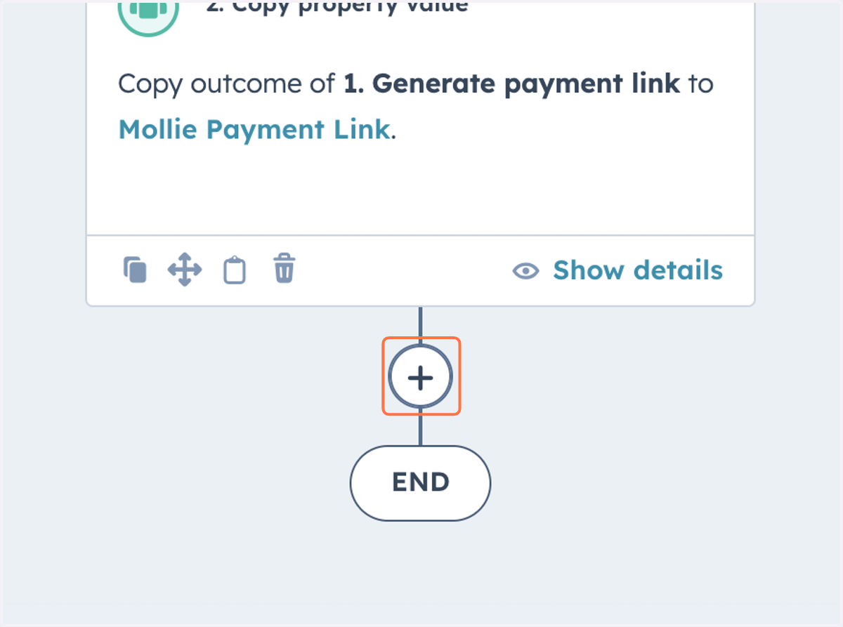 Click on Add new action