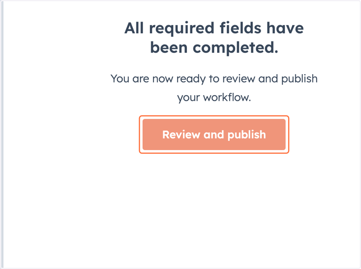 Click on Review and publish