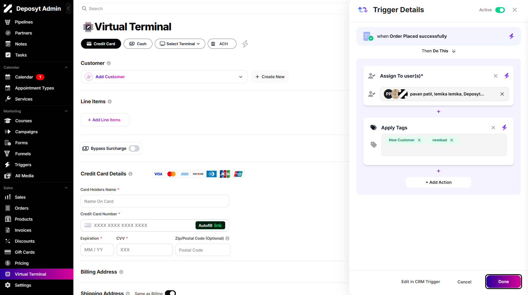 Step 8: Once all is set, proceed by clicking the Done button.