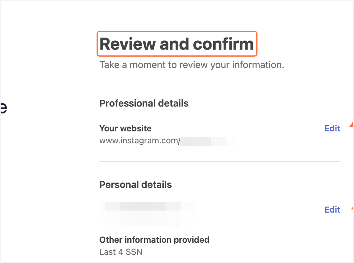 Click on Review and confirm
