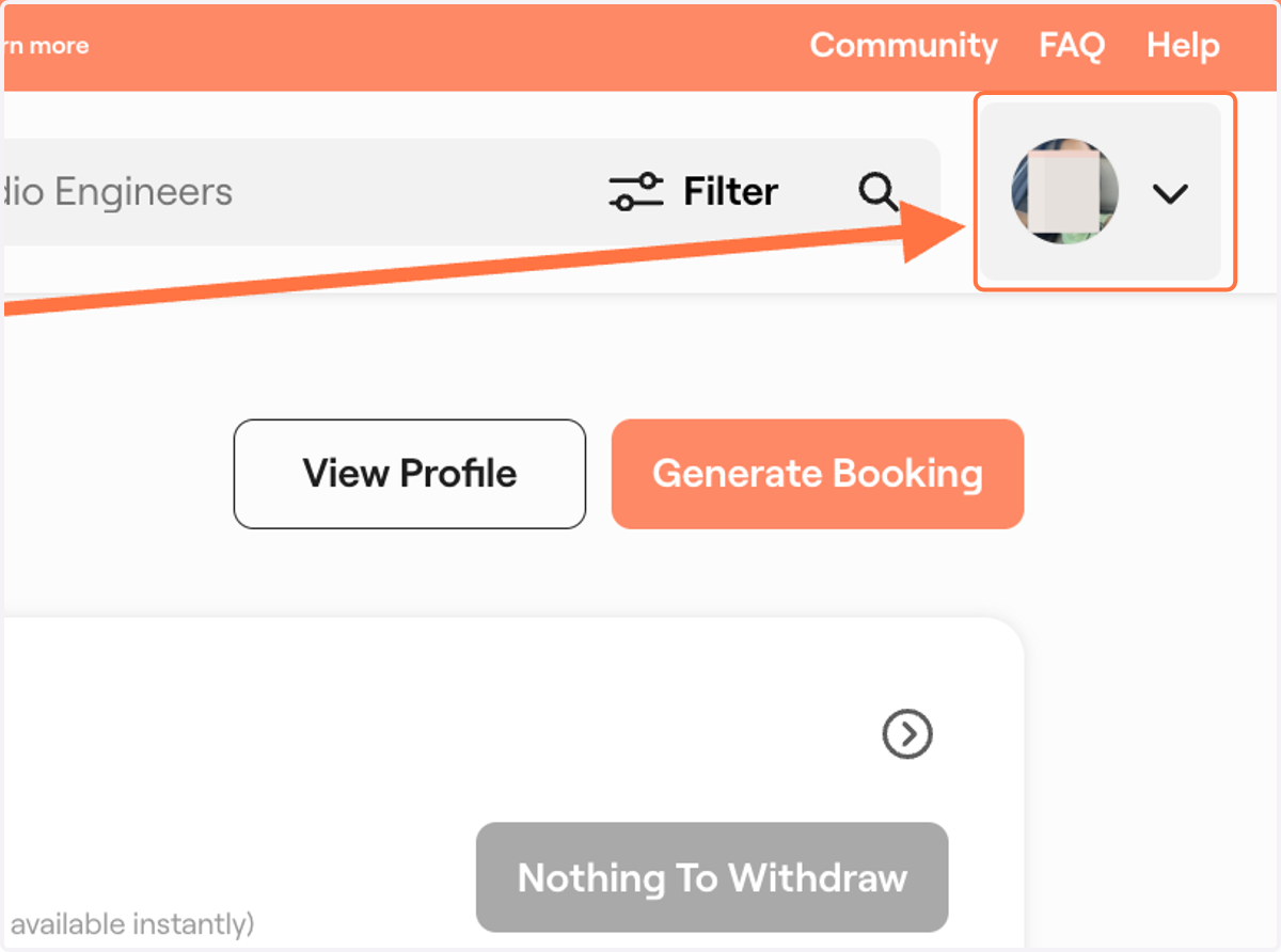 Click on the dropdown menu