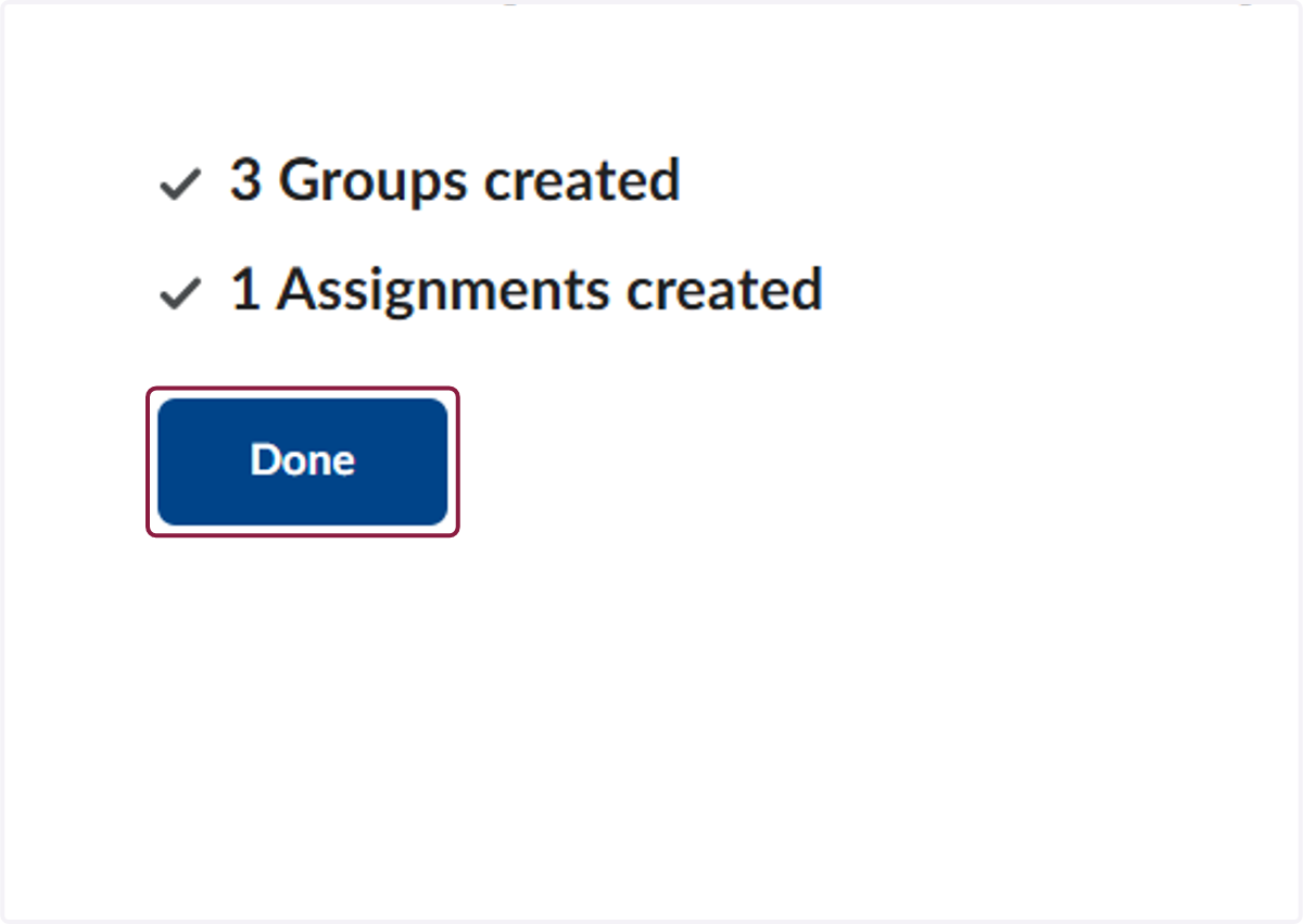 Click on Done