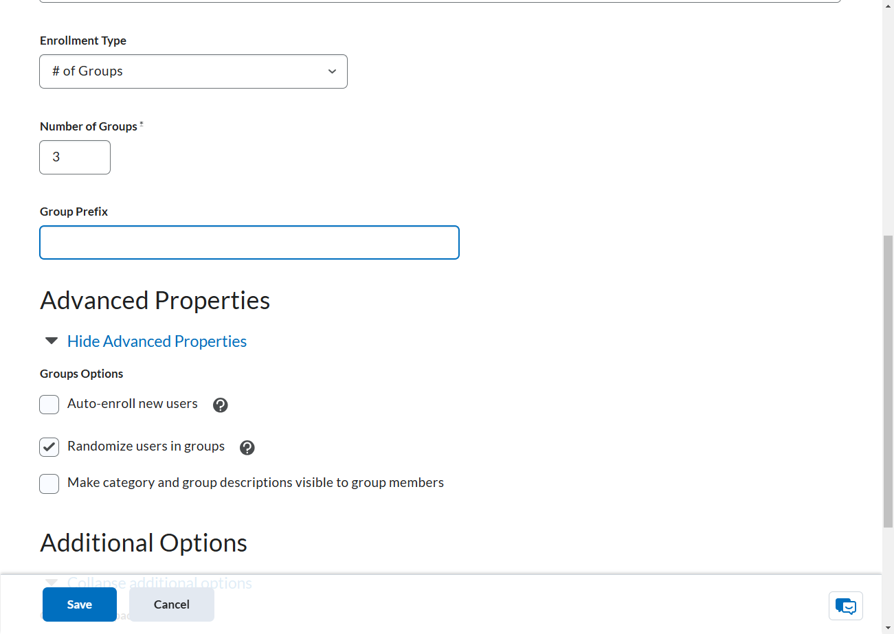 Optional: Add a group prefix - This will appear before group names in this category