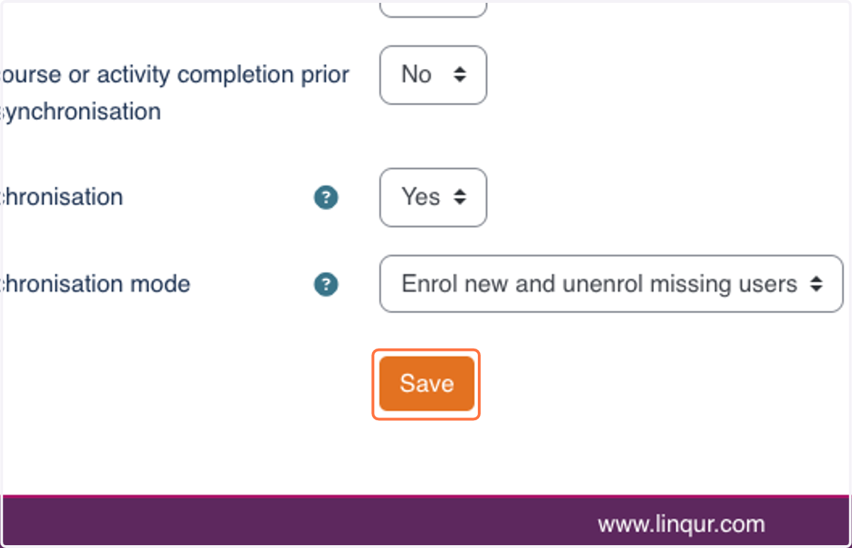 Click on Save