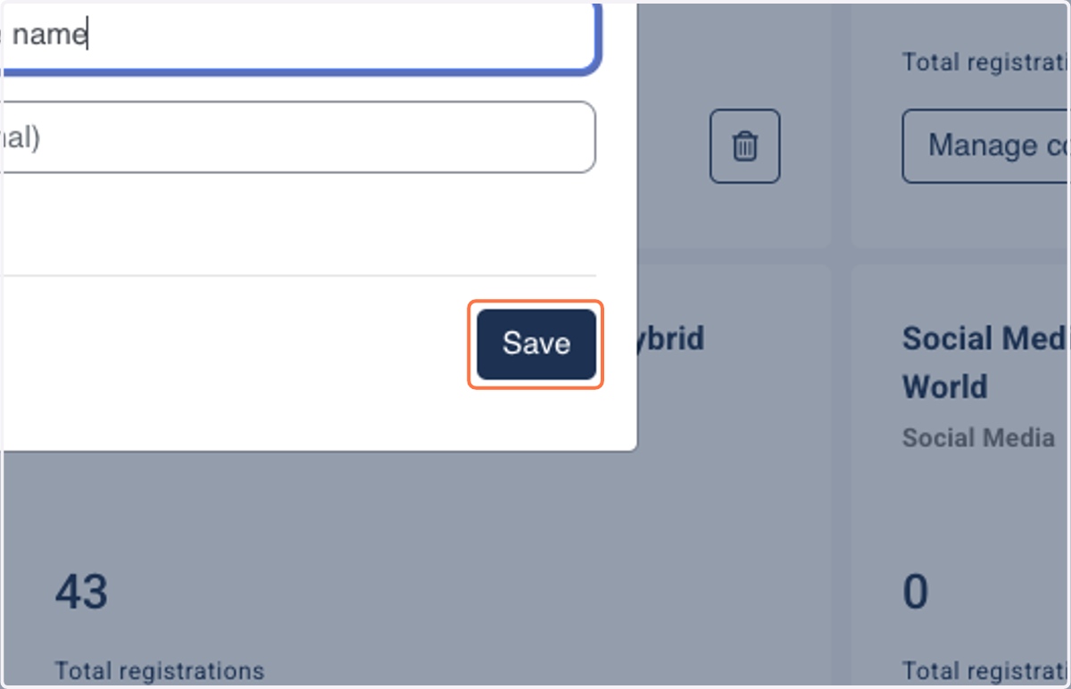 Click on Save