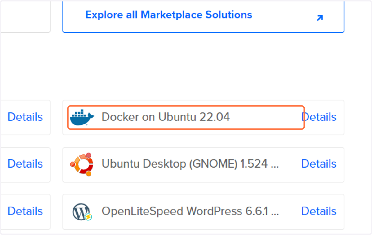 Click on Docker on Ubuntu 22.04