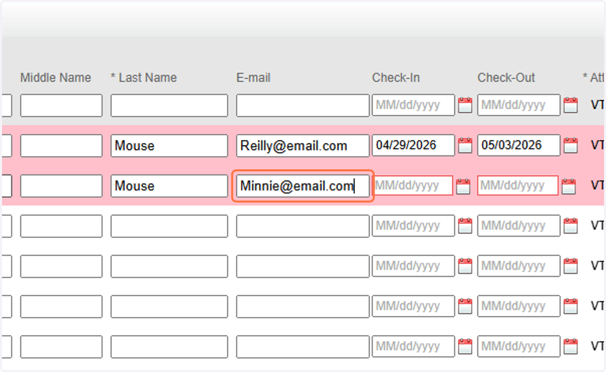 Email (the email address can be different or the same as the lead mentor)