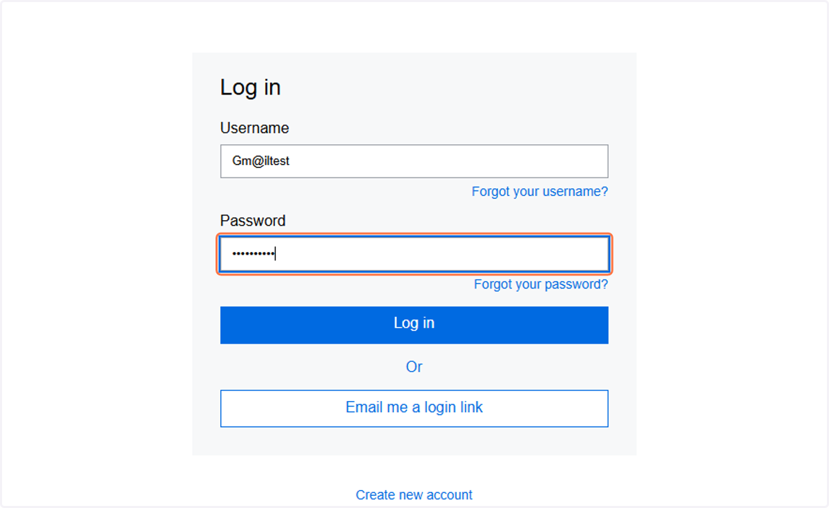 Enter your password.