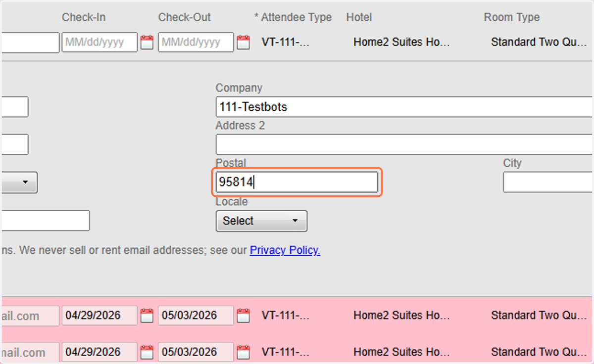 Postal code