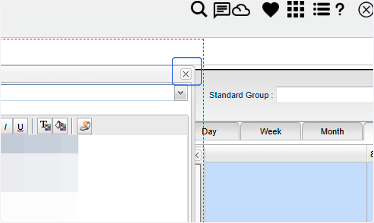 Click on the "x" to close the Lesson window.