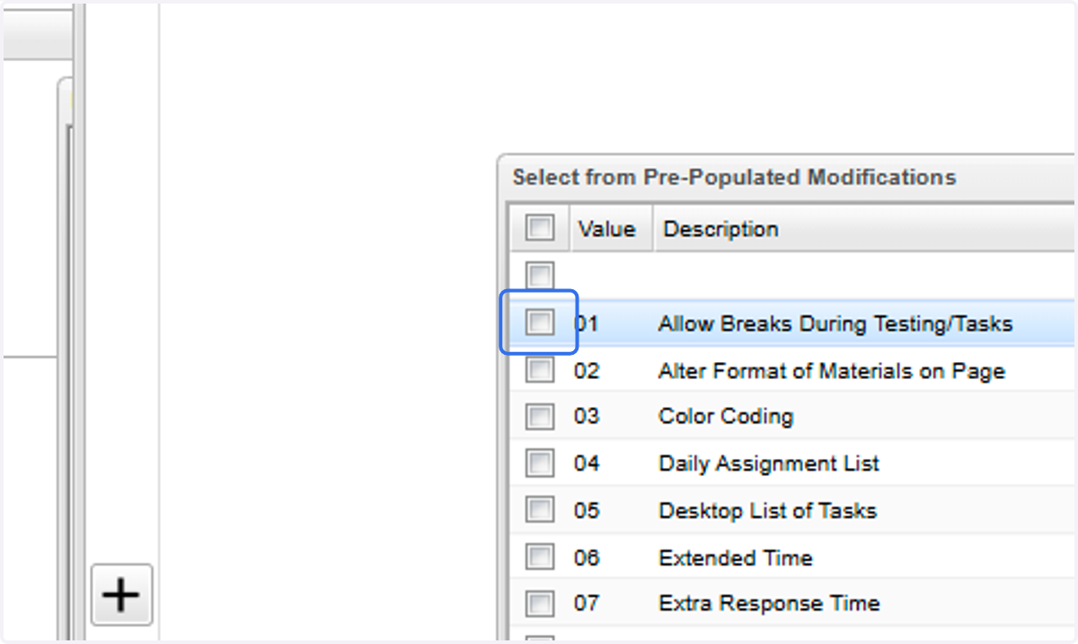 Select the accommodations that apply to the lesson and select "OK". Close the accommodations window.