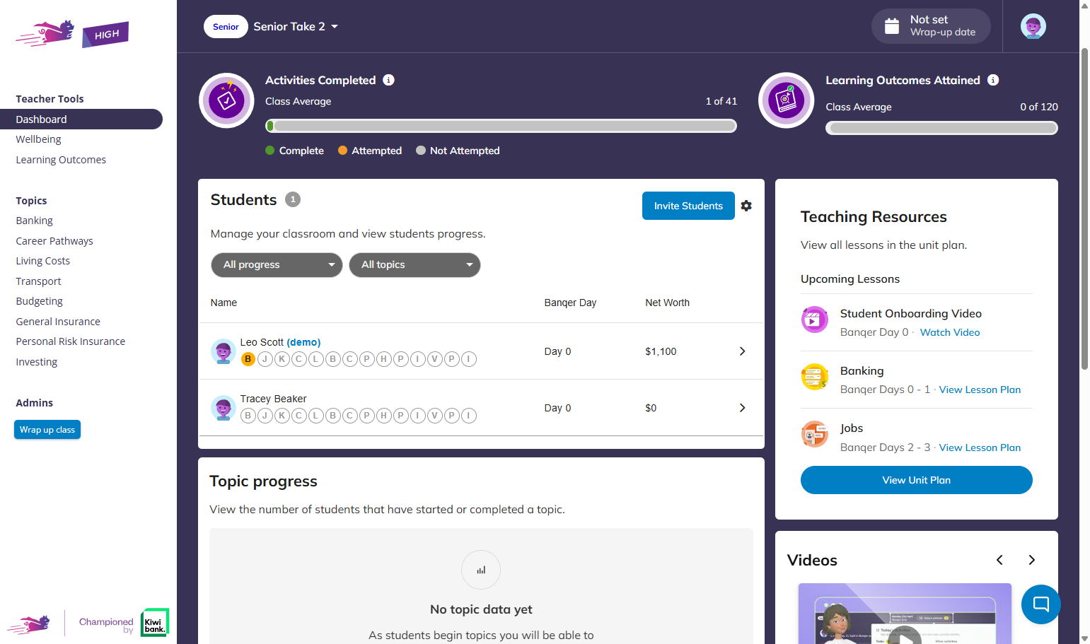 Now the student's email has been confirmed and they should be able to log in as normal.