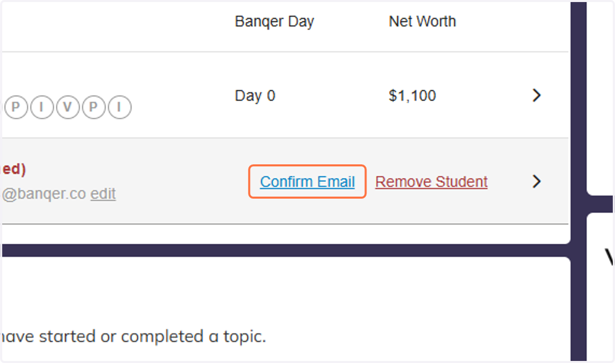Click on Confirm Email