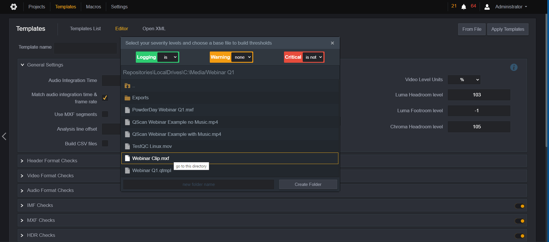 Browse through your folders and repositories to find the reference file.