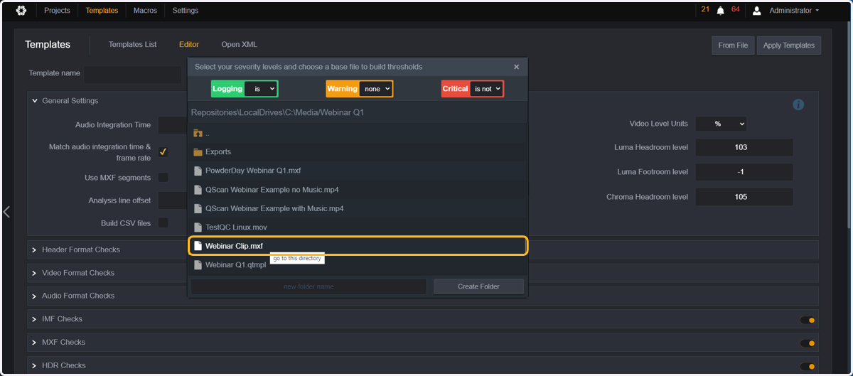 Browse through your folders and repositories to find the reference file.