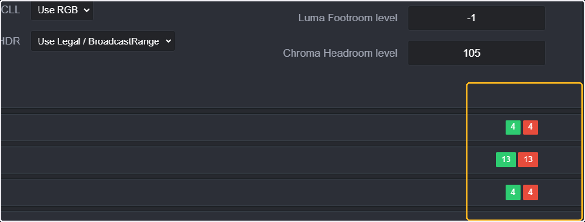 Once selected, the thresholds for format checks will be added automatically.