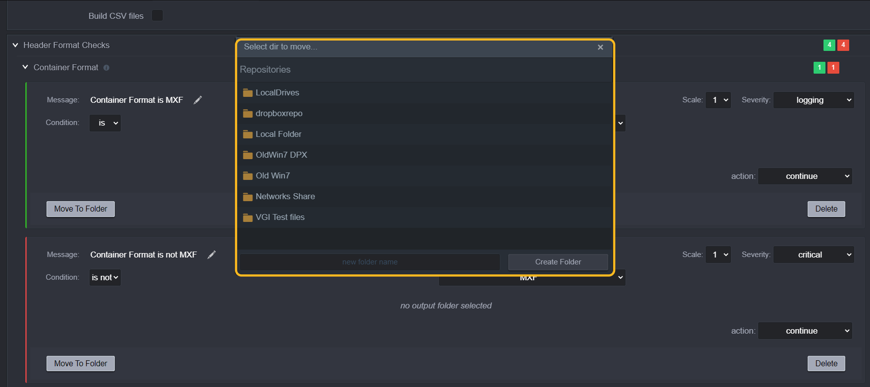 You can now even add some actions depending on the threshold, such as "stop & move" when the condition is met.