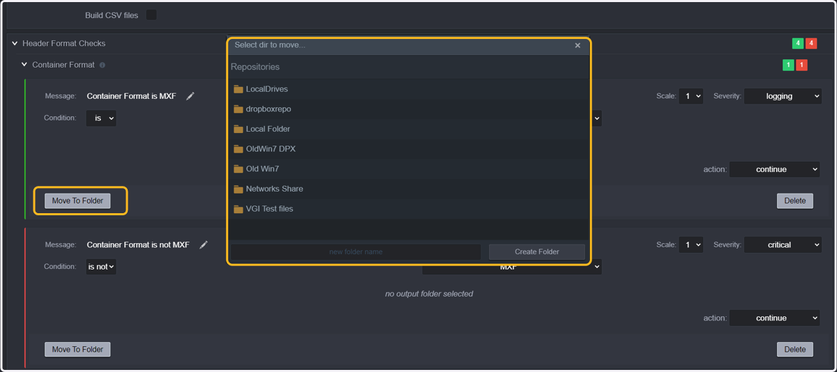 You can now even add some actions depending on the threshold, such as "stop & move" when the condition is met.