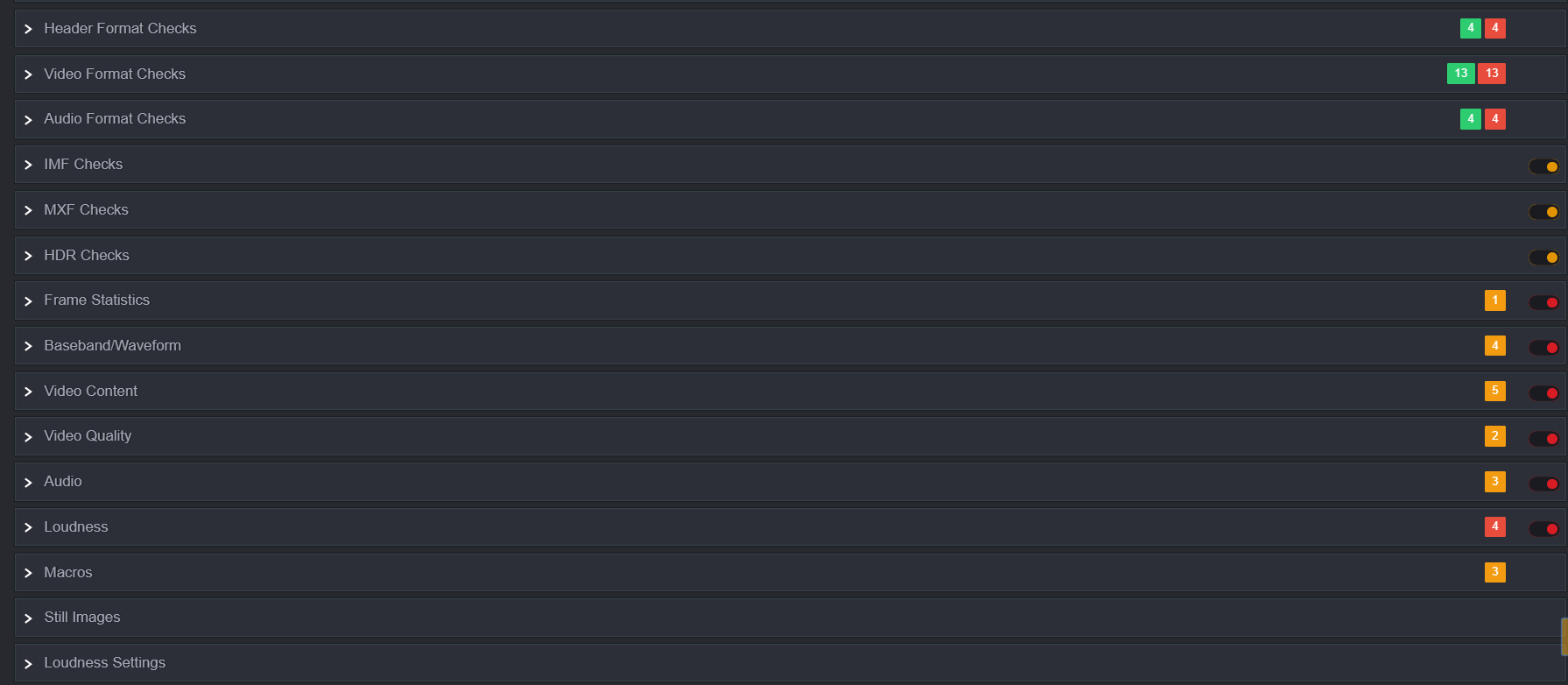 All thresholds corresponding to the selected premade templates will be added to the new template.