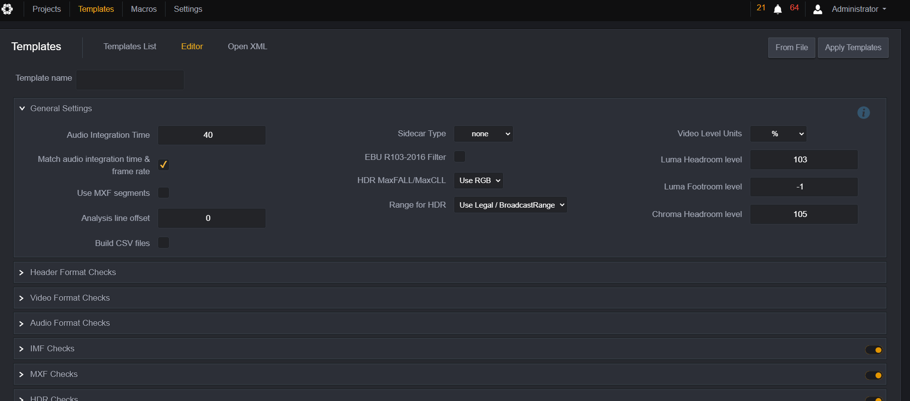 If you want to use a reference file, click "From File."
