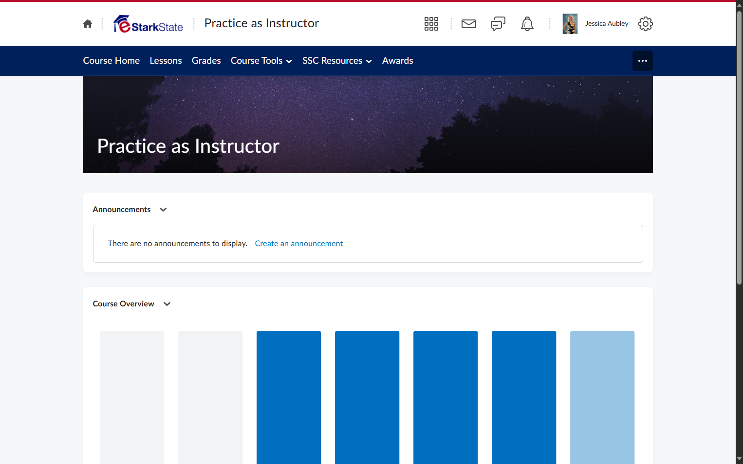 Click on Course Tools
