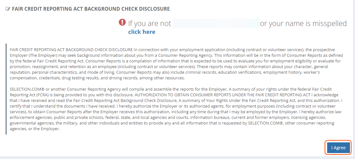 Review name and disclosure
