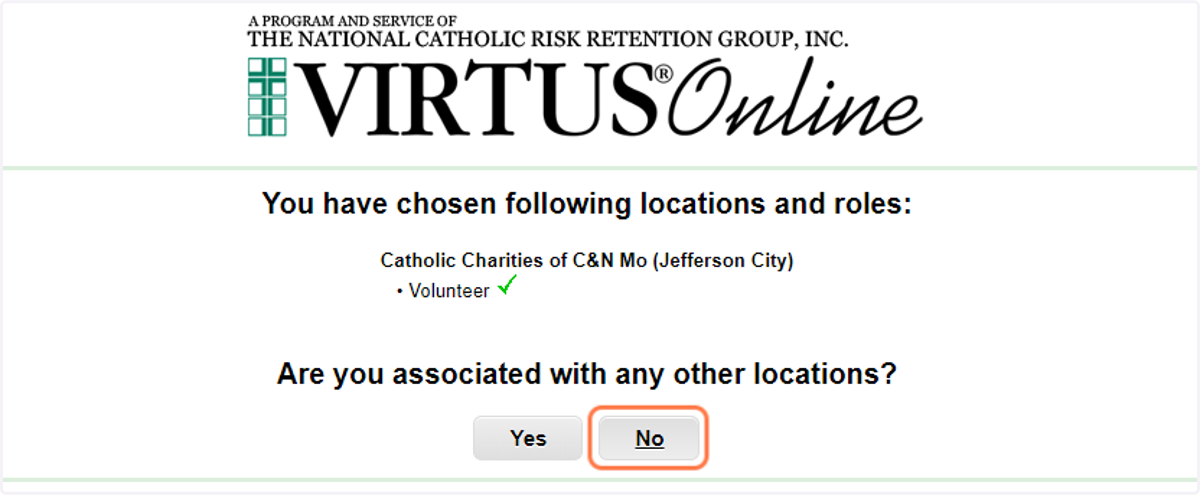 Verify location and role