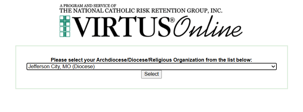 Select organization