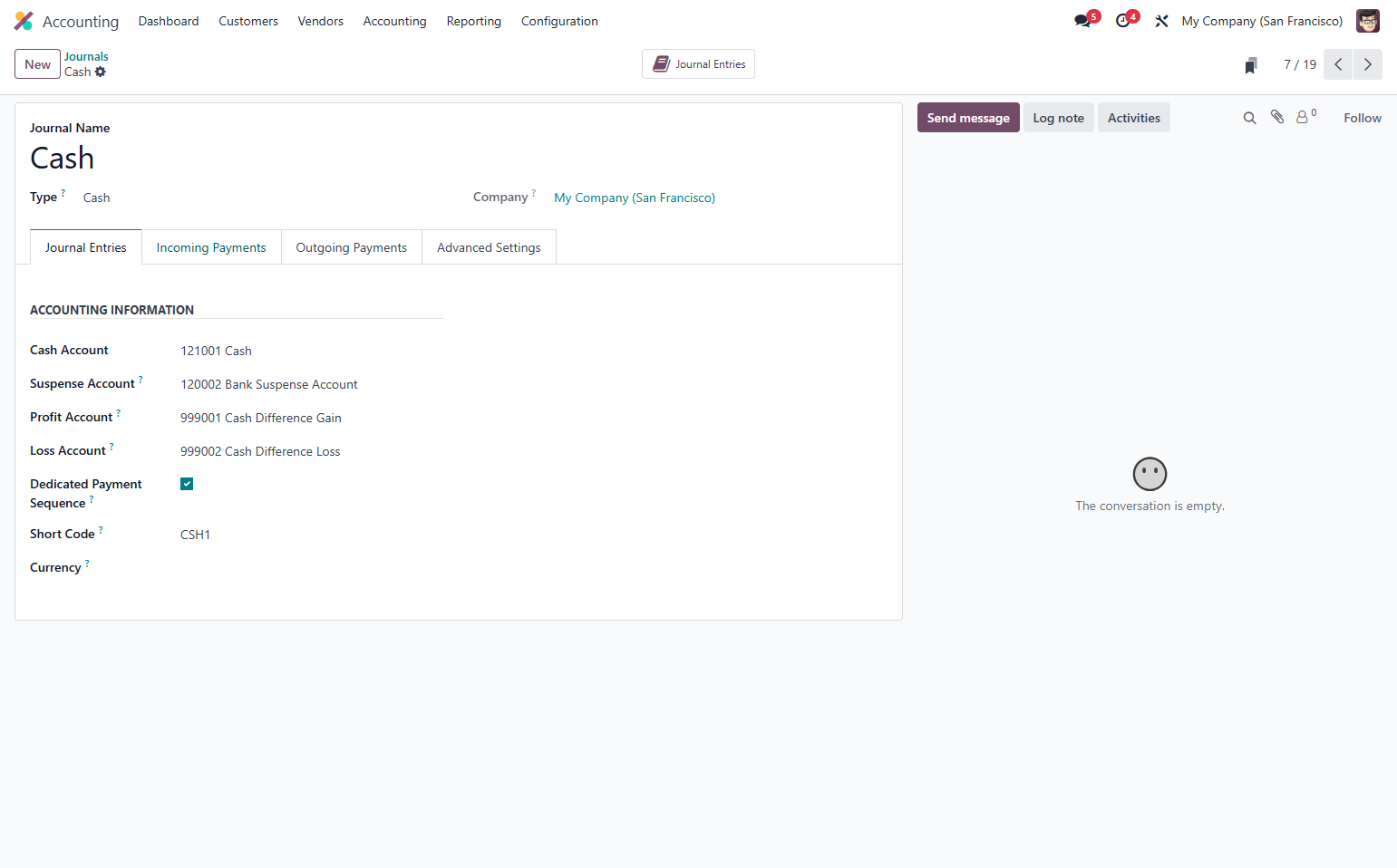 Click on Incoming Payments